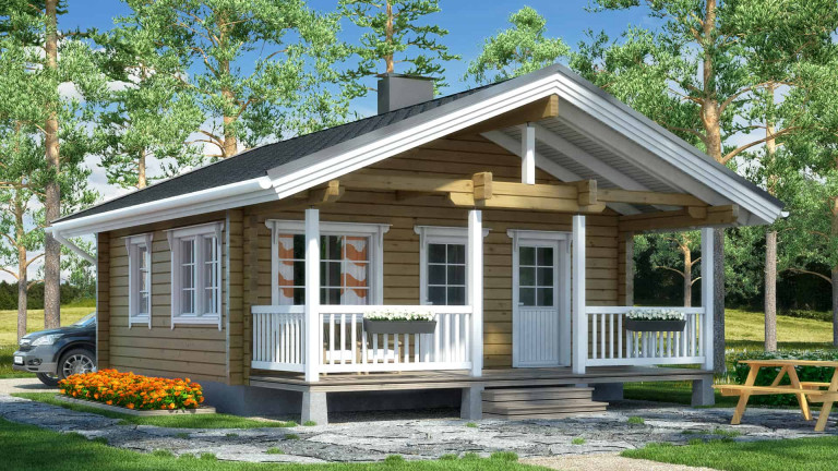 Log cabin Hukkanen 43P